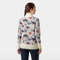 Women’s Arctic Ocean Iceland Wool Knit Sweater - 001 WHITE