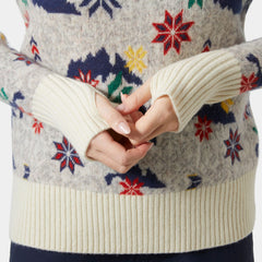 Women’s Arctic Ocean Iceland Wool Knit Sweater - 001 WHITE