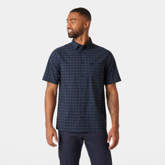 Men's Fjord Quick-Dry Short Sleeve Shirt 2.0 - 597 NAVY VIKA MICRO PLAID