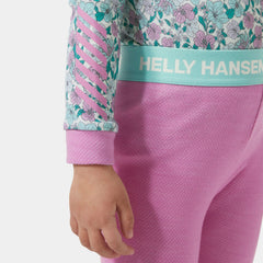 Kids' Graphic LIFA® Merino Wool Base Layer Set - 089 META PINK AOP