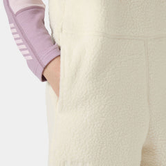 Juniors’ Frosty Pile Bib Pants - 034 CREAM