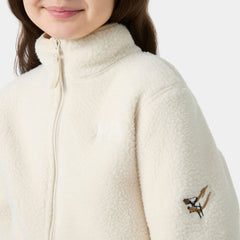 Juniors’ Frosty Pile Jacket - 035 CREAM EMB