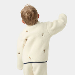 Kids’ Frosty Pile Jacket - 034 CREAM EMB