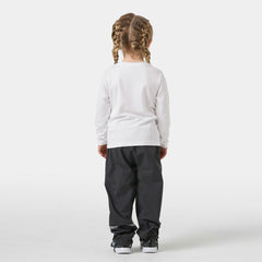 Kids' HH Tech Graphic Long Sleeve Top - 002 WHITE
