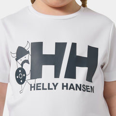 Kids' HH Tech Graphic T-Shirt - 002 WHITE