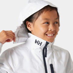 Juniors’ Crew Hooded Jacket - 002 WHITE
