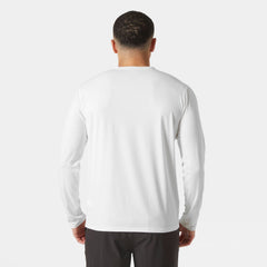 Men's Shine Long Sleeve Crew - 001 WHITE