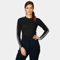 Women’s HH LIFA® Long-Sleeve Crew Base Layer - 990 BLACK