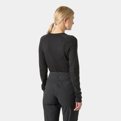 Women's LIFA® Merino Midweight Crew Base Layer - 990 BLACK