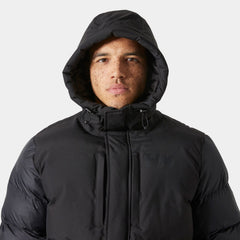 Men's Active Puffy Long Jacket - 990 BLACK