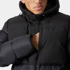 Men's Active Puffy Long Jacket - 990 BLACK