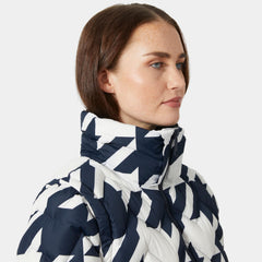 Women's Winter Bliss Modular Down Jacket - 597 NAVY HOUNDSTOOTH AOP