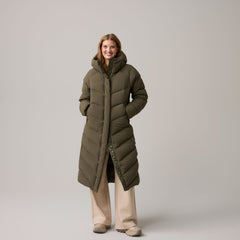 Women’s Helly Puff Long Down Parka - 431 UTILITY GREEN