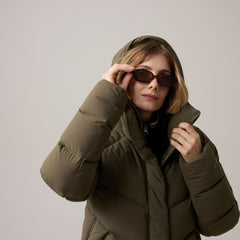 Women's Helly Puff Down Parka - 431 UTILITY GREEN