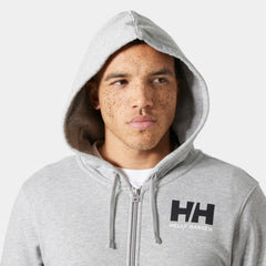 Men's HH Logo Full-Zip Hoodie - 949 GREY MELANGE