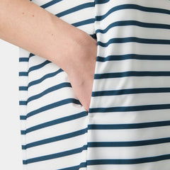 Women's Thalia Shift Dress - 001 WHITE NAVY