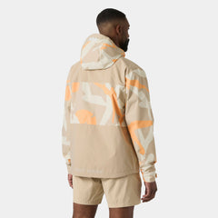 Men's Ace Graphic Rain Jacket - 078 KHAKI HH JPN CAMO AOP