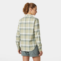 Women's Lokka Flannel Long Sleeve Shirt - 463 LIGHT LAV BOX STRIPE PLAID