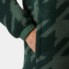Men's Panorama Printed Pile Snap - 390 JUNGLE GREEN