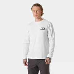 Men's Skog Graphic Long Sleeve Tee - 001 WHITE