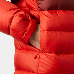 Men's Glacier Down Jacket - 222 ALERT RED/OFF WHITE