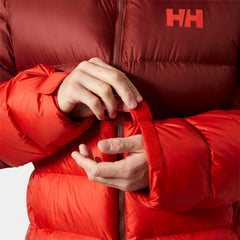 Men's Glacier Down Jacket - 222 ALERT RED/OFF WHITE
