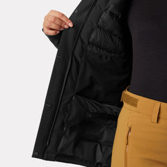 Women's Snowplay Long Insulated Ski Jacket - 990 BLACK
