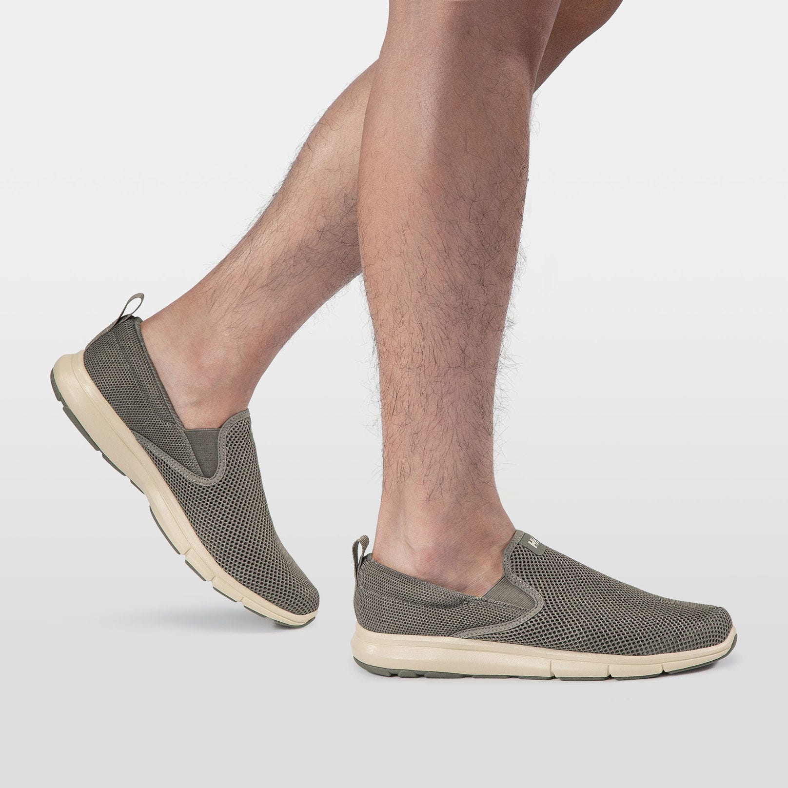 Men's Ahiga Slip-On Sailing Shoes - 876 CONCRETE / CREAM