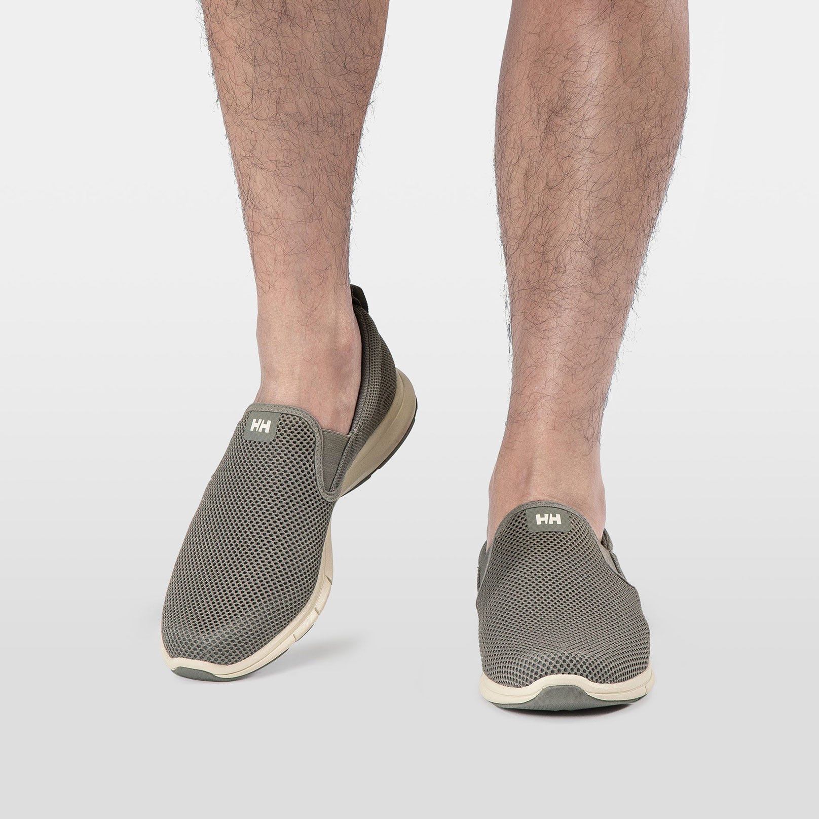 Men's Ahiga Slip-On Sailing Shoes - 876 CONCRETE / CREAM