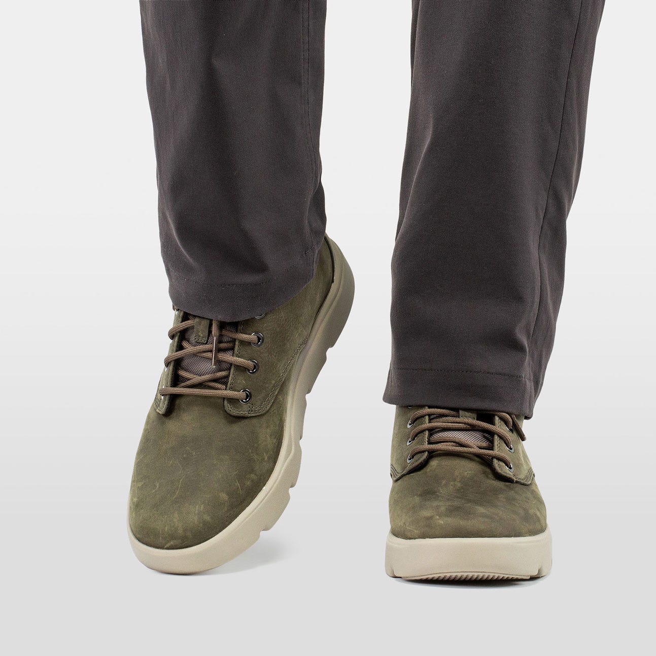 Men's Pinehurst Leather Boots - 730 BUNGEE CORD / CEMENT