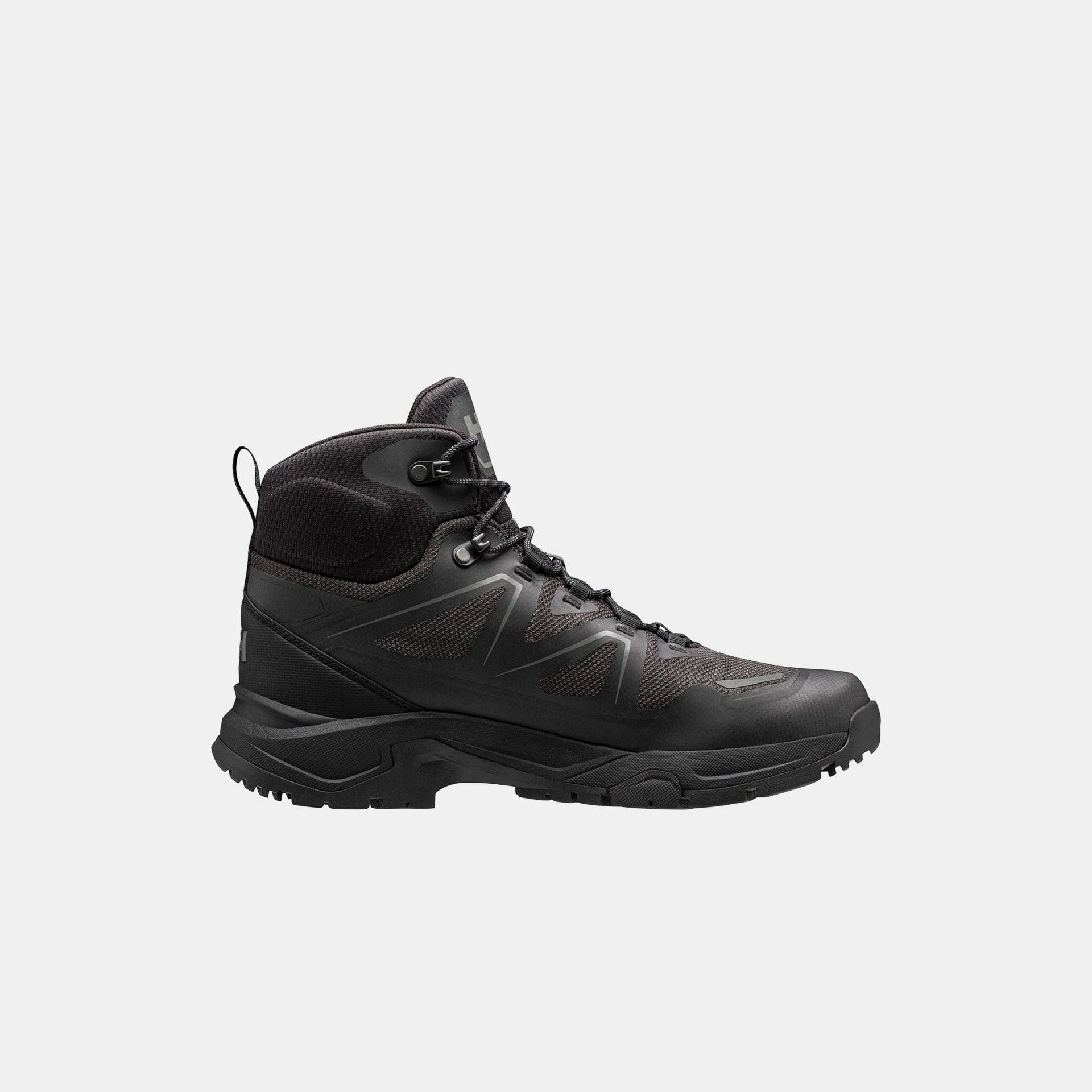 Men's Cascade HELLY TECH® Waterproof Mid Cut Hiking Boots - 990 BLACK / NEW LIGHT GREY