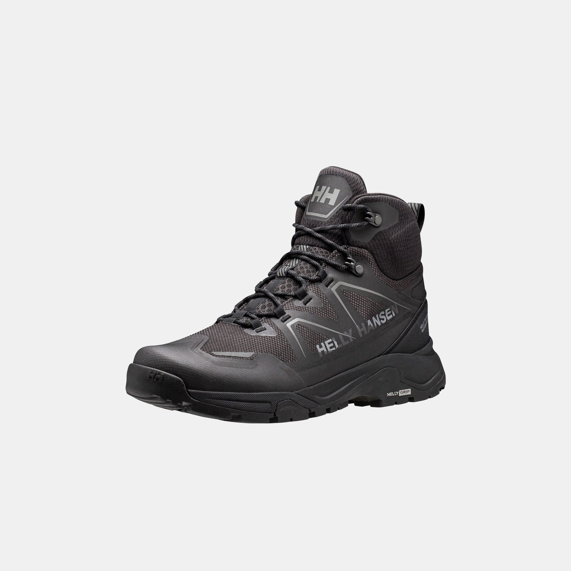 Men's Cascade HELLY TECH® Waterproof Mid Cut Hiking Boots - 990 BLACK / NEW LIGHT GREY
