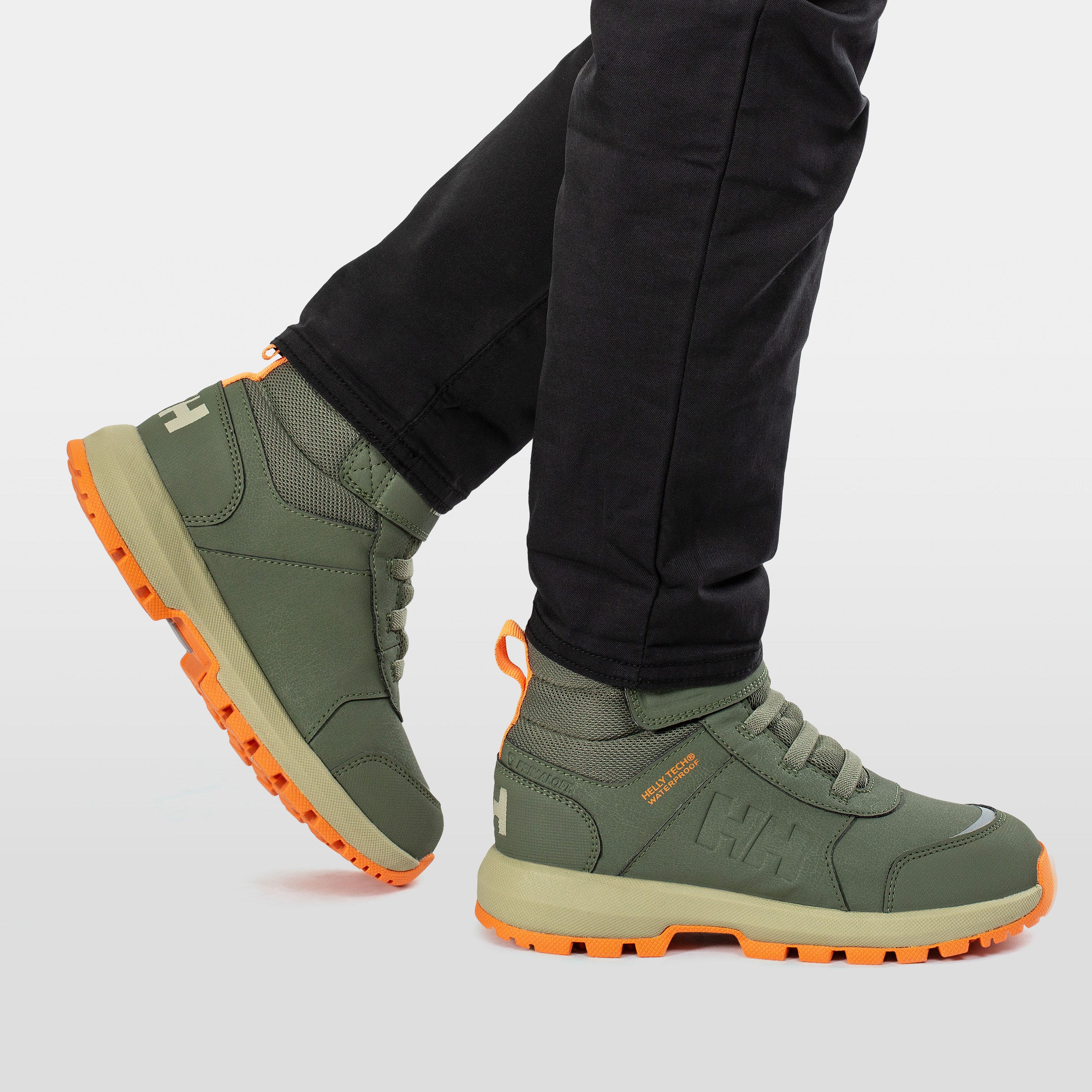 Juniors' And Kids' Shelter HELLY TECH® Waterproof Boots - 421 LAV GREEN / BELUGA