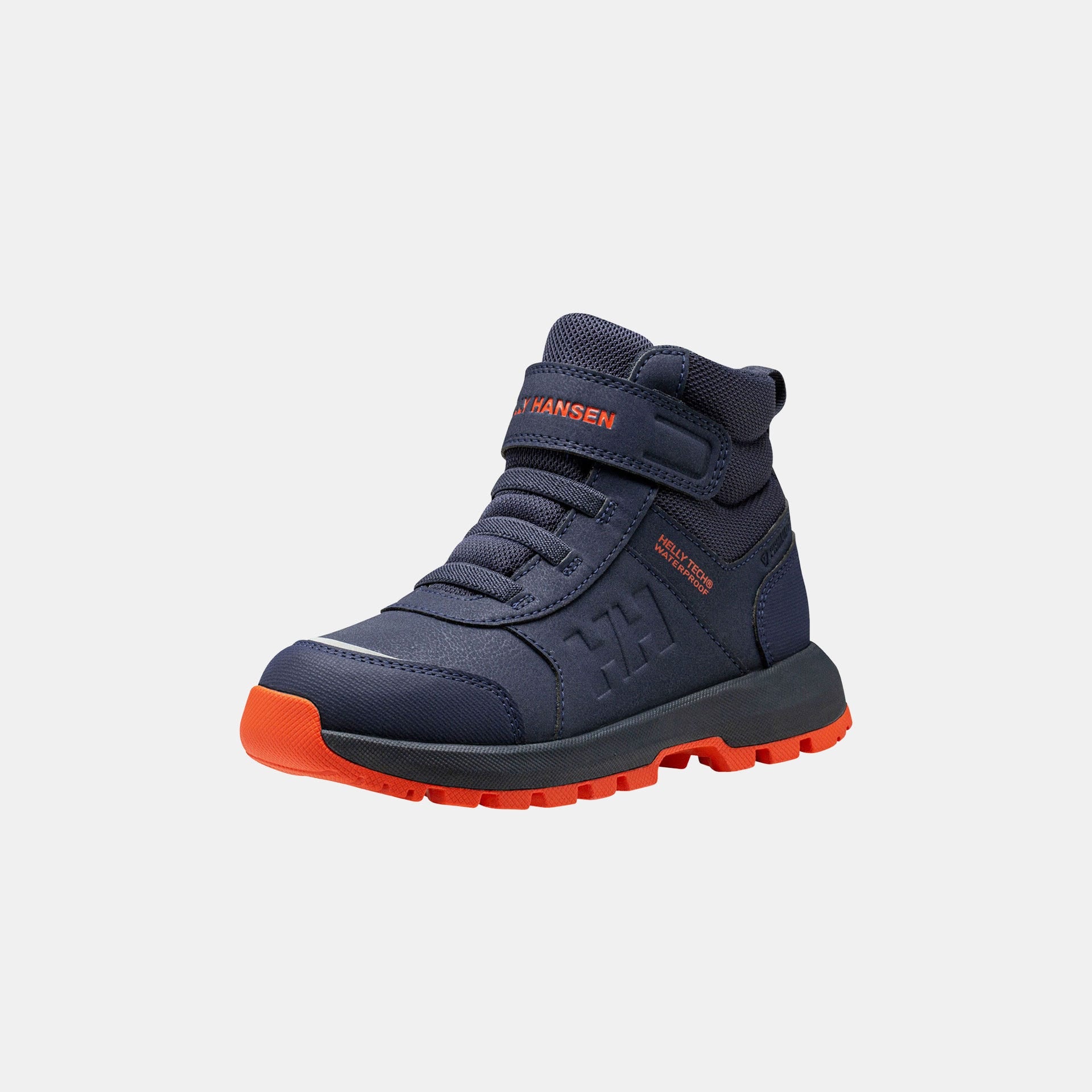 Juniors' And Kids' Shelter HELLY TECH® Waterproof Boots - 598 NAVY / CHERRY TOMATO
