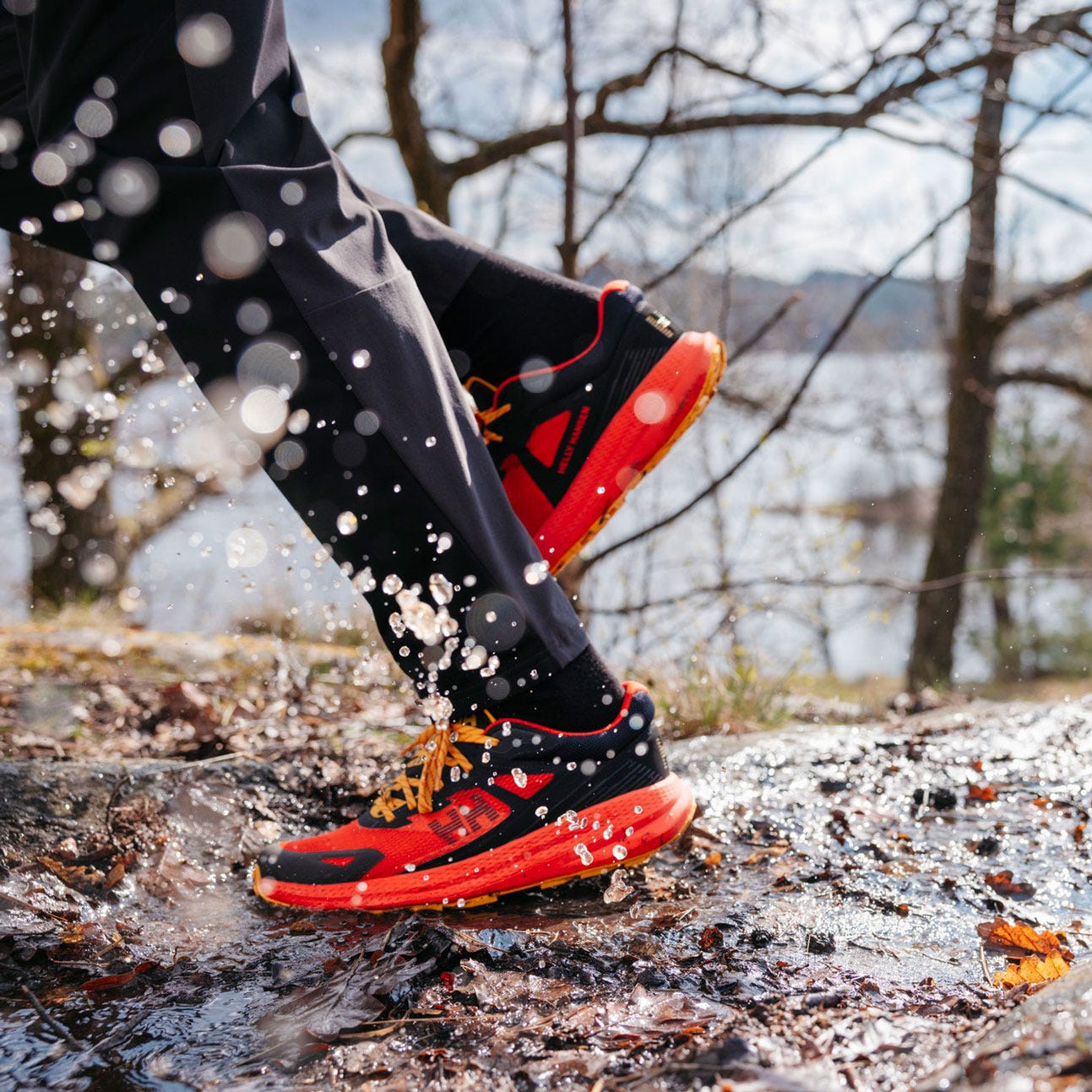 Men's Skyhawk Trail Running Shoes - 147 CHERRY TOMATO