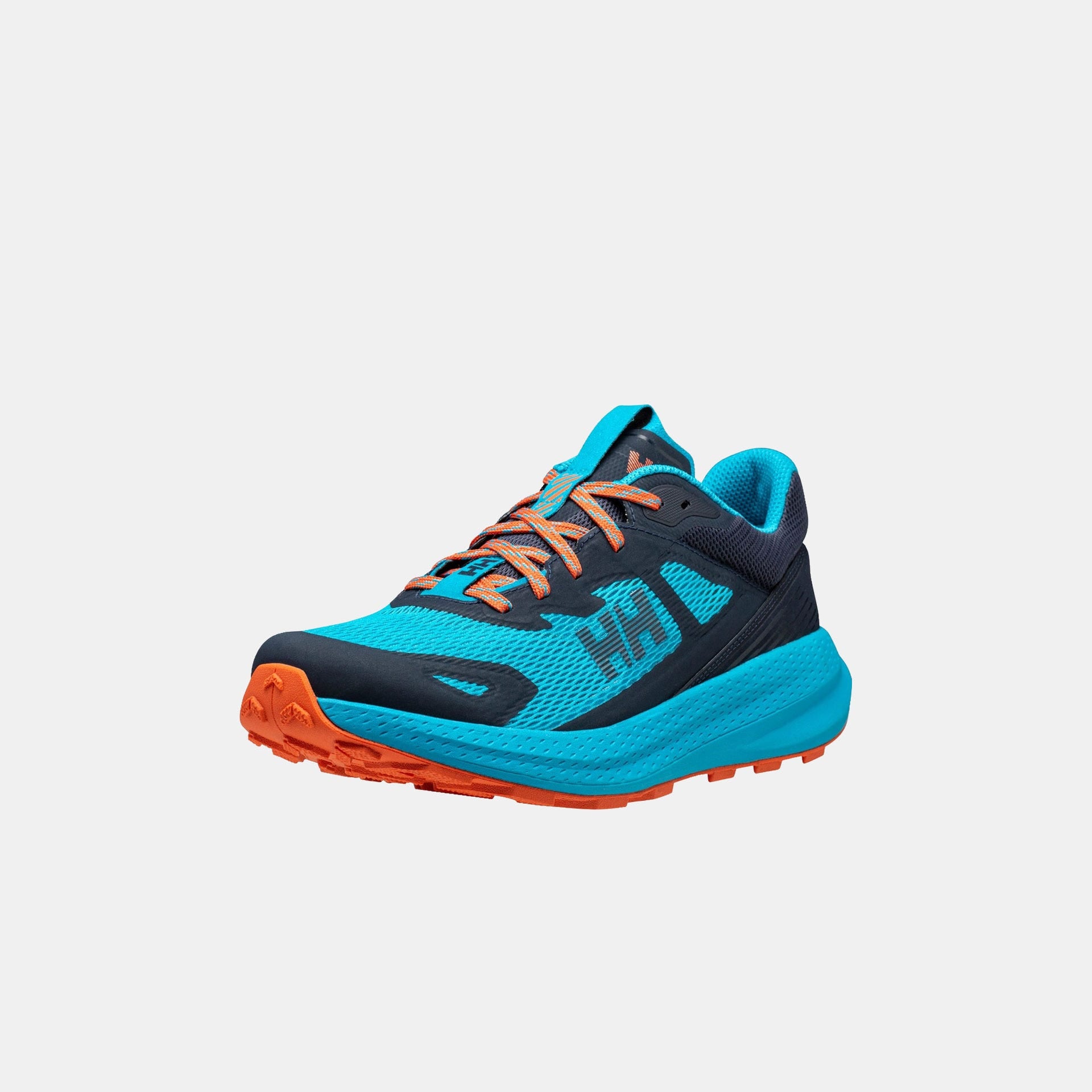 Men's Skyhawk Trail Running Shoes - 645 CYAN / BONFIRE
