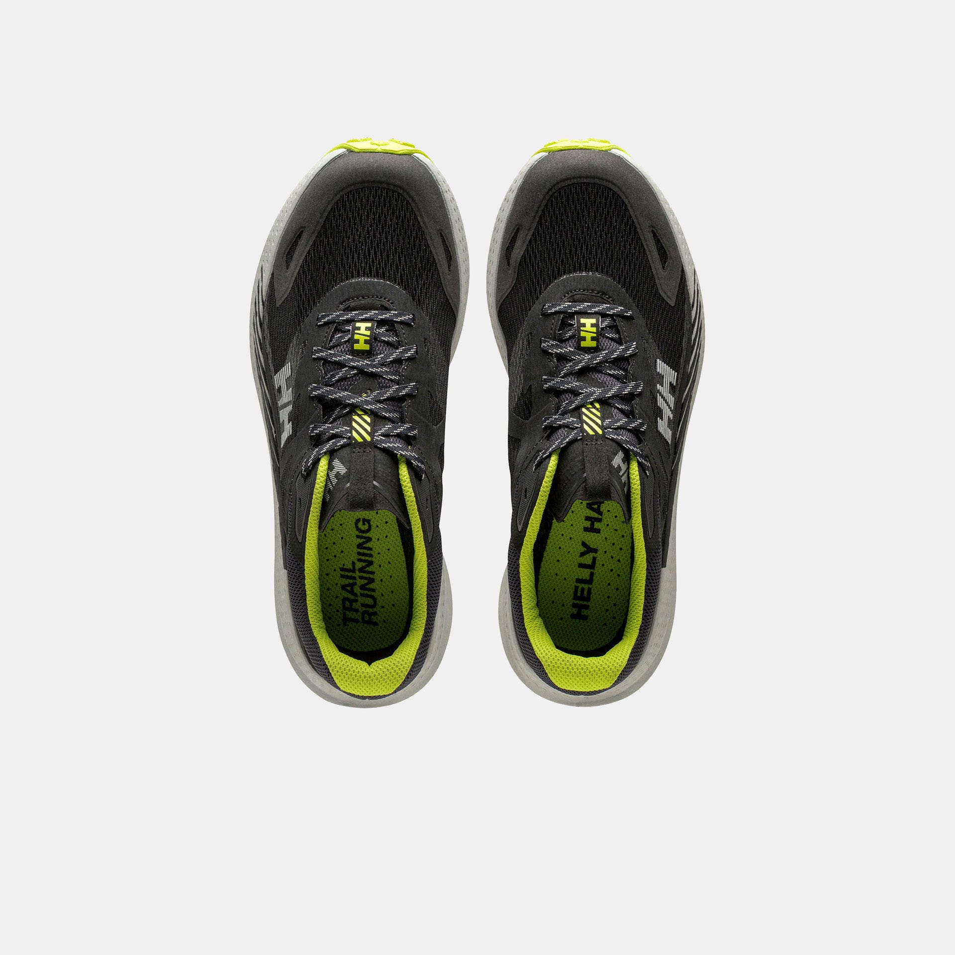 Men's Skyhawk Trail Running Shoes - 990 BLACK / LIME