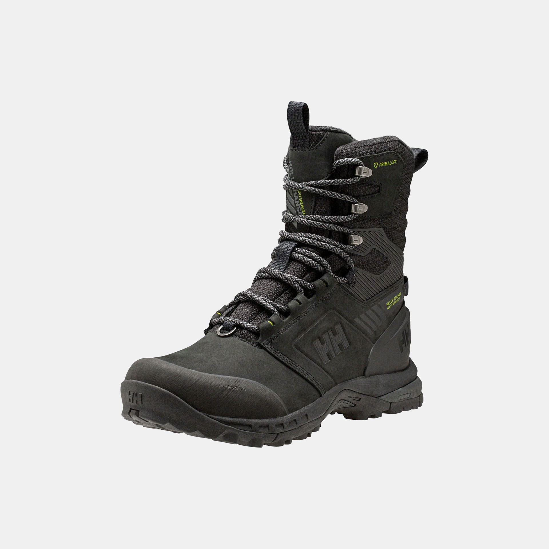 Men's Spitsbergen PrimaLoft® HELLY TECH® Winter Boots - 990 BLACK / LIME
