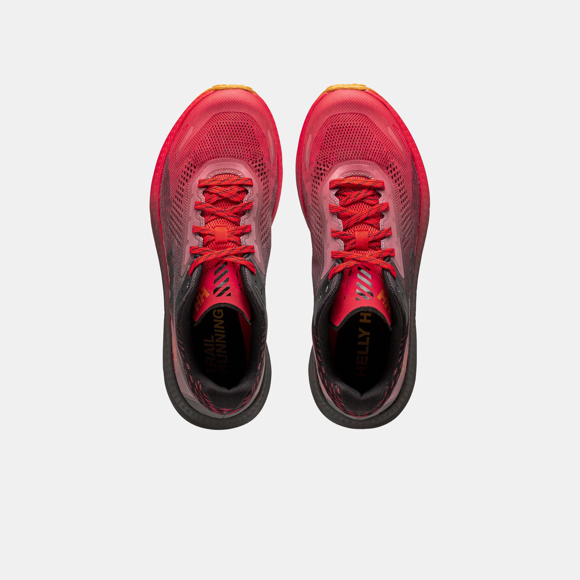Men's Kestrel Trail Running Shoes - 222 ALERT RED / CYAN
