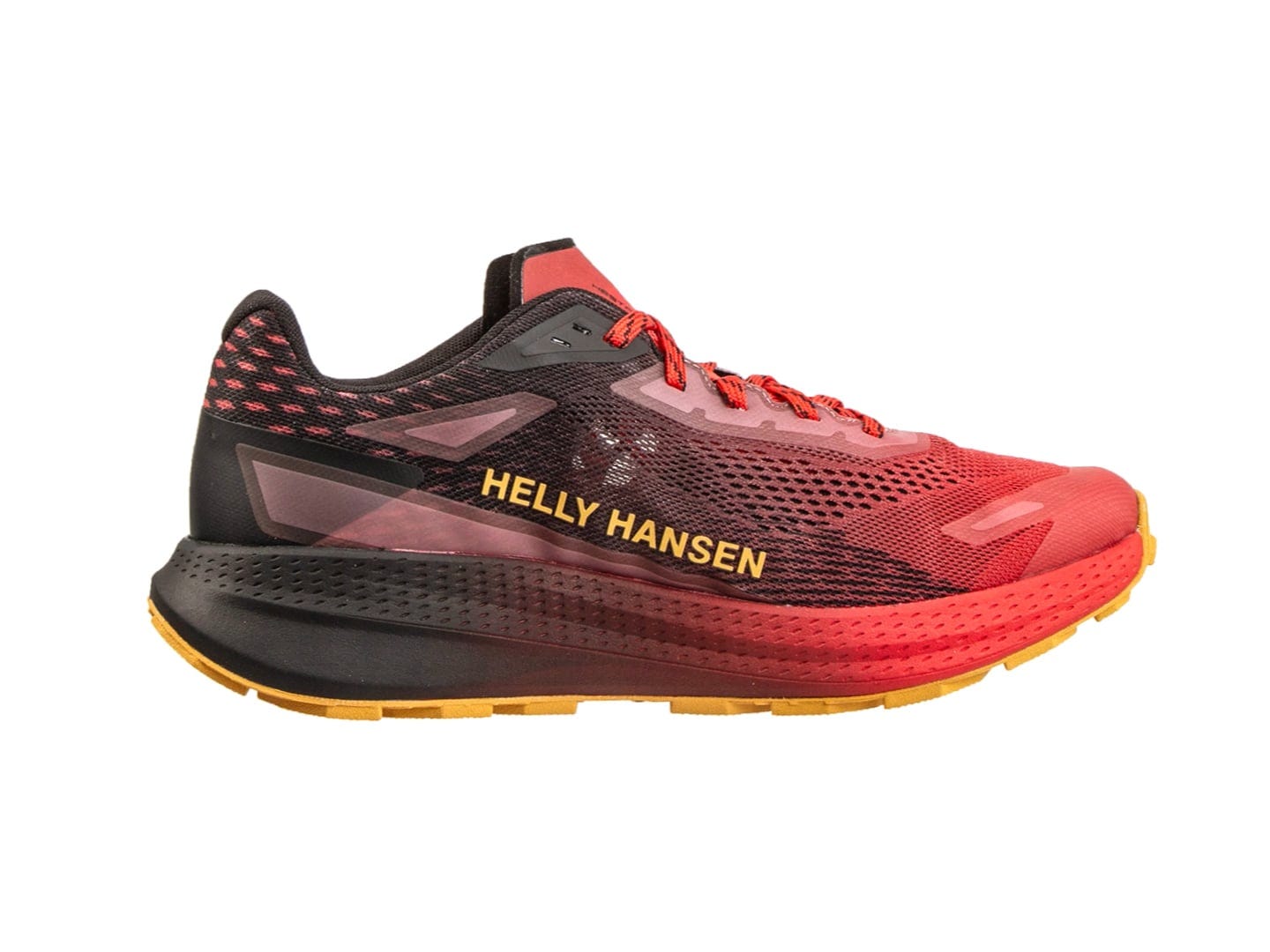 Men's Kestrel Trail Running Shoes - 222 ALERT RED / CYAN