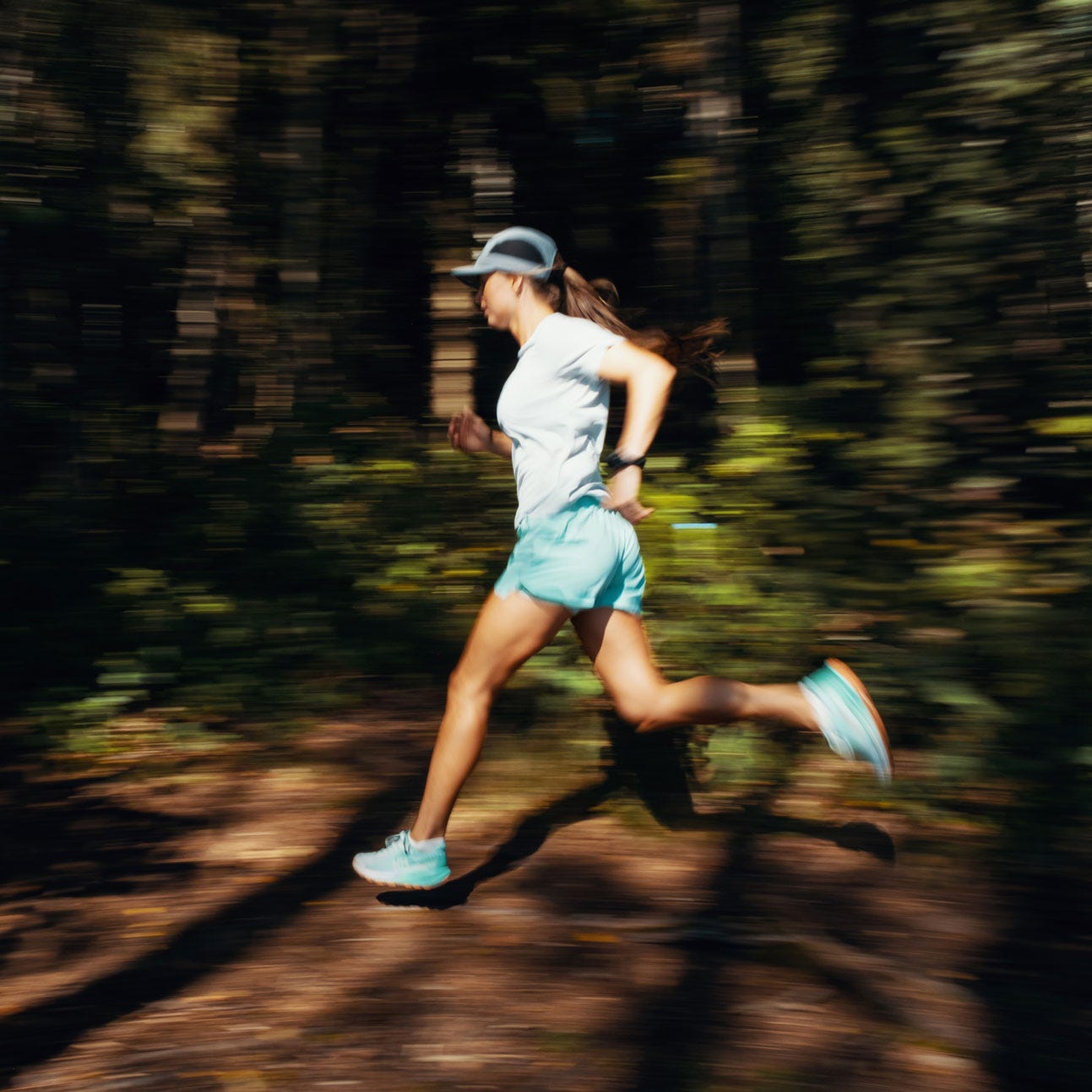 Women's Kestrel Trail Running Shoes - 416 LAGOON / APRICOT CRUSH