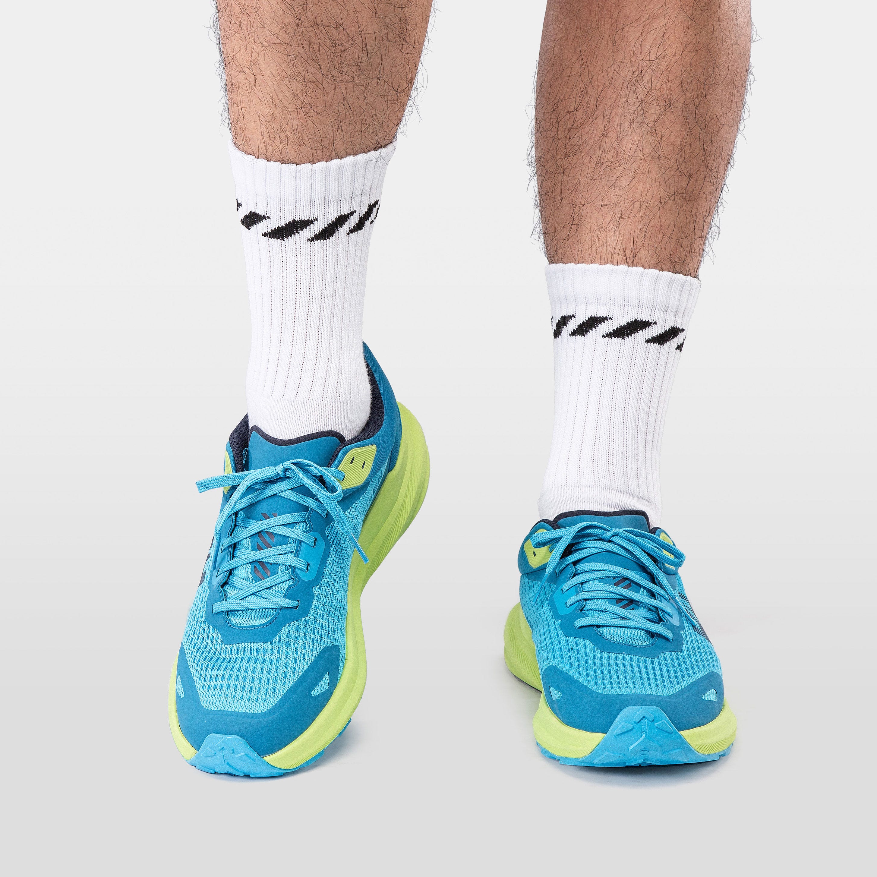 Men's Buzzard Trail Runner Shoes - 645 CYAN / SHARP GREEN