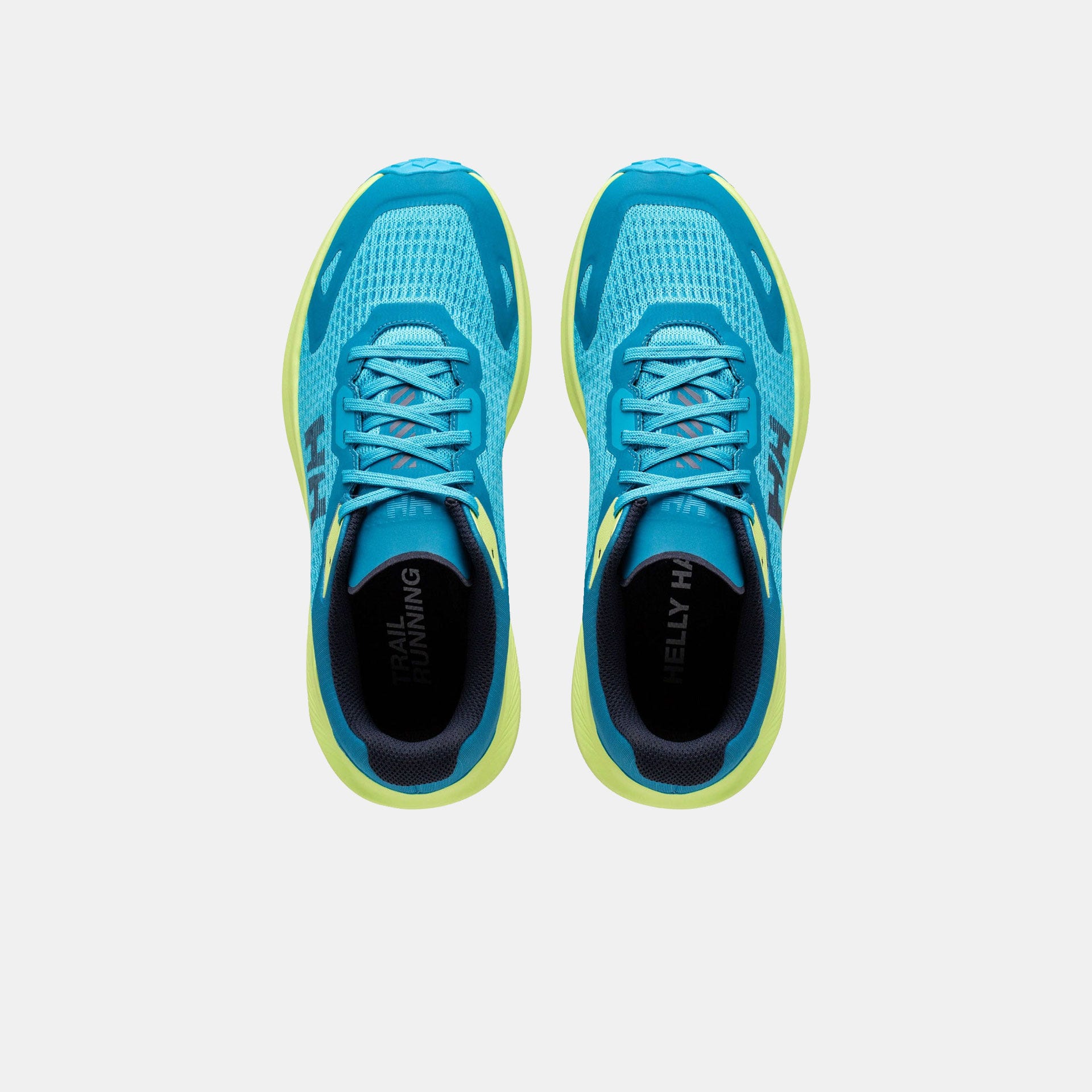 Men's Buzzard Trail Runner Shoes - 645 CYAN / SHARP GREEN