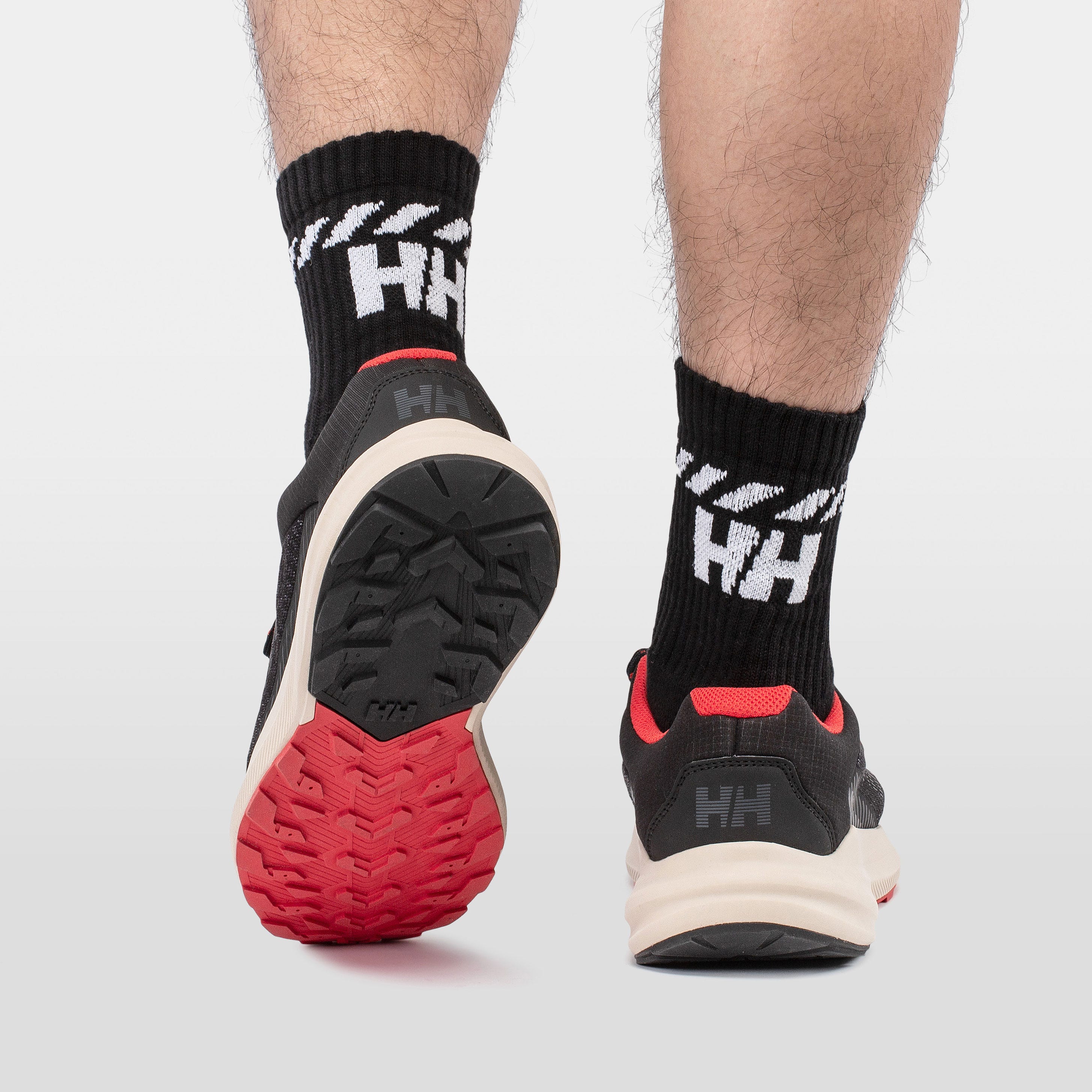 Men's Buzzard Trail Runner Shoes - 990 BLACK / ALERT RED