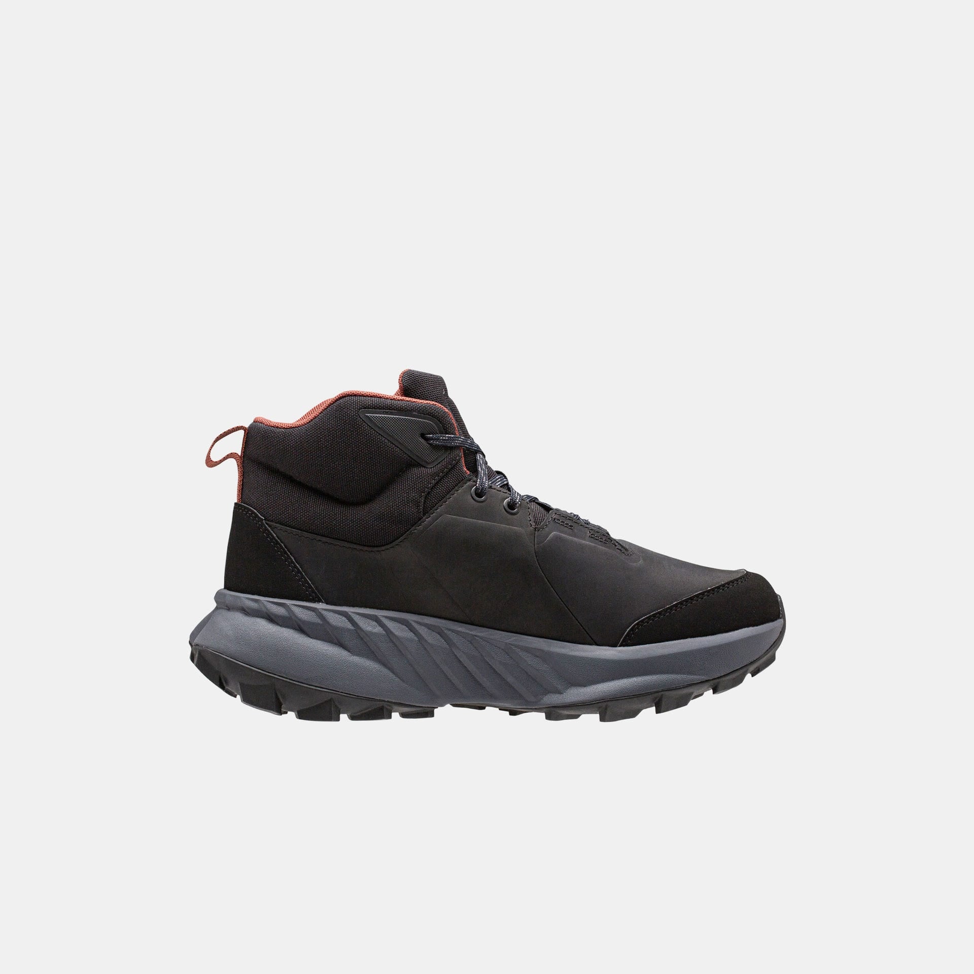 Women's Awe Hiker Leather Shoes - 990 BLACK / EBONY