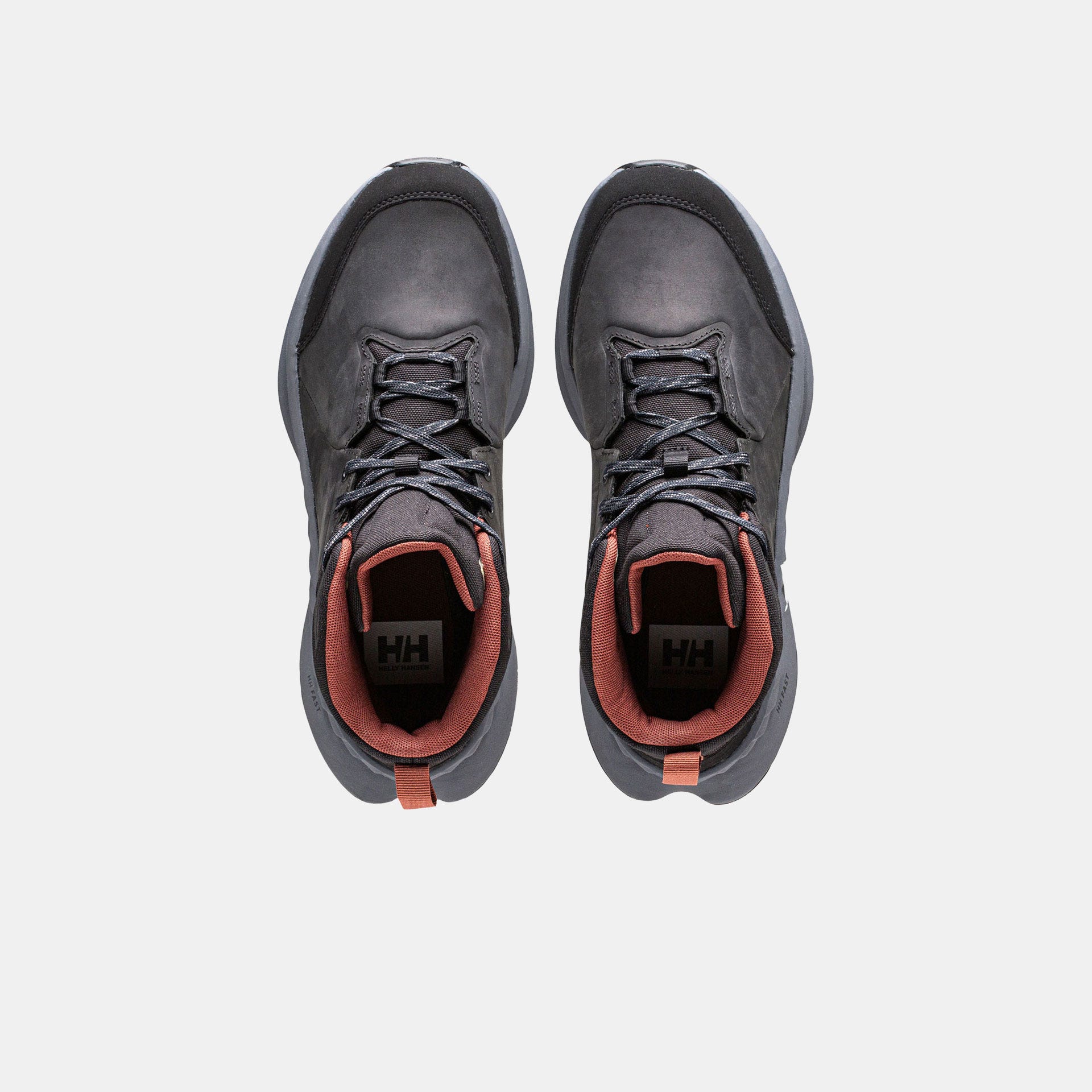 Women's Awe Hiker Leather Shoes - 990 BLACK / EBONY