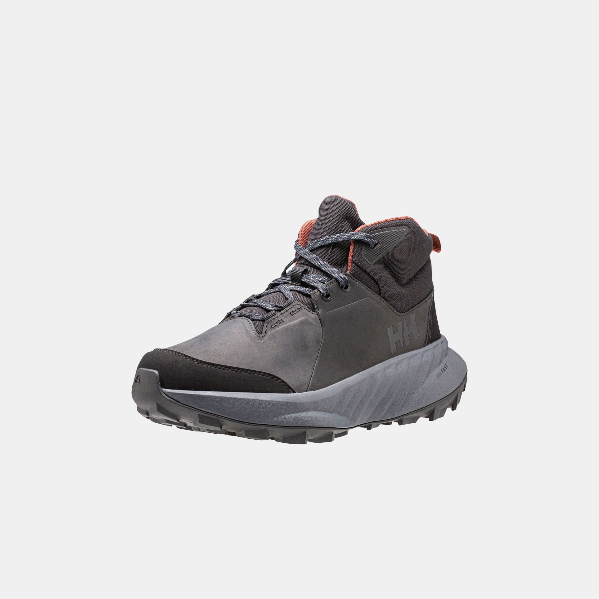 Women's Awe Hiker Leather Shoes - 990 BLACK / EBONY