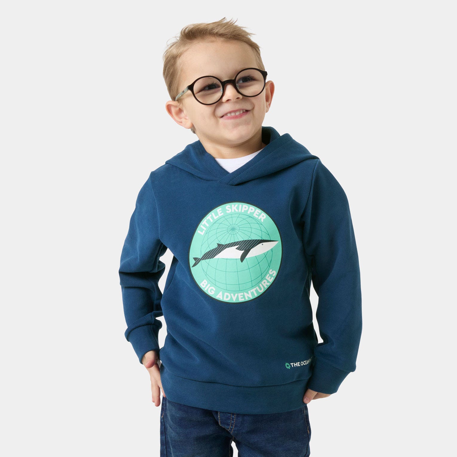 Kids' The Ocean Race Hoodie - 507 DARK BLUE K