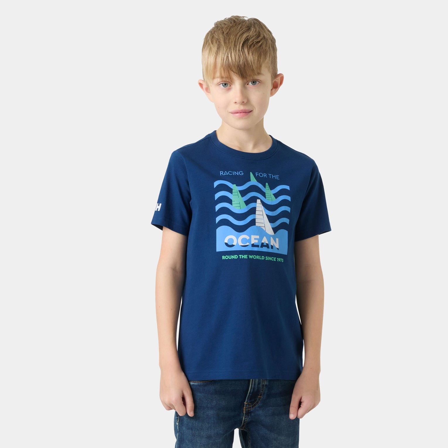 Juniors’ The Ocean Race T-Shirt - 507 DARK BLUE