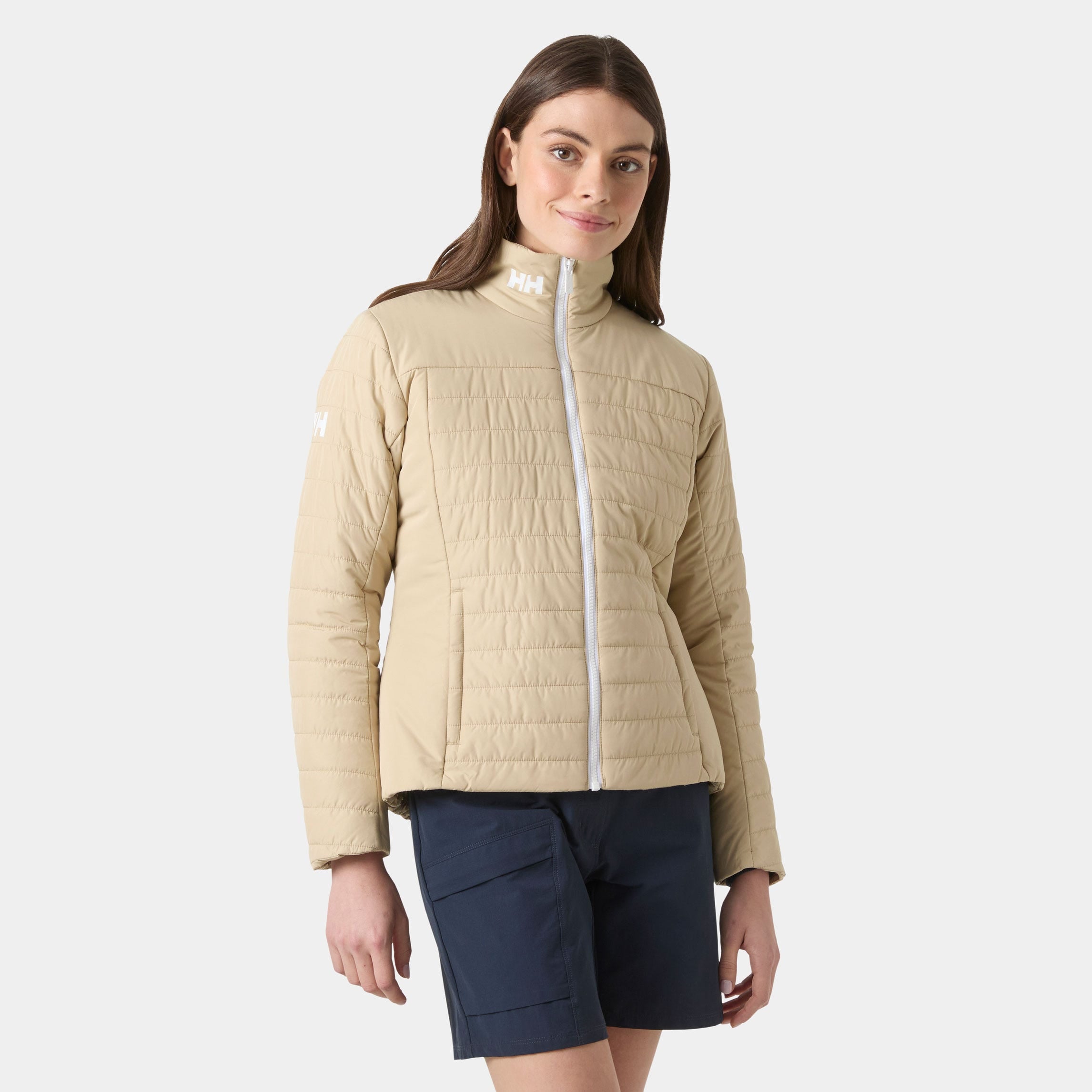 Women's Crew Insulated Sailing Jacket 2.0 - 078 KHAKI / SAND